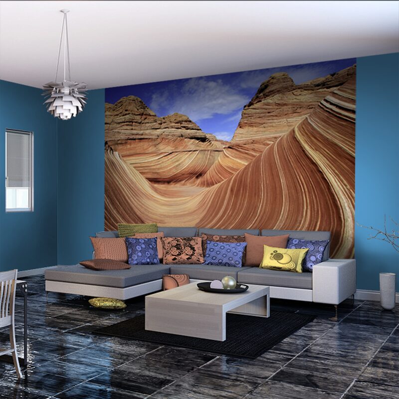 Papier peint panoramique XL THE WAVE COYOTE BUTTES 300 x 250 cm