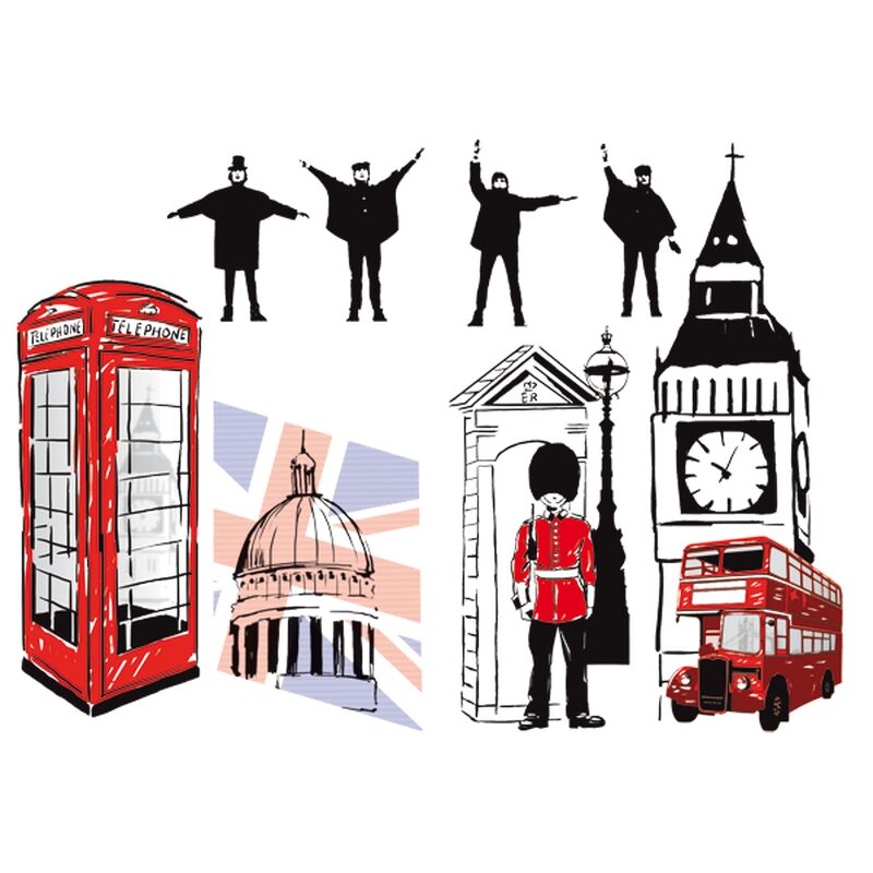Sticker SO BRITISH ! coloris noir