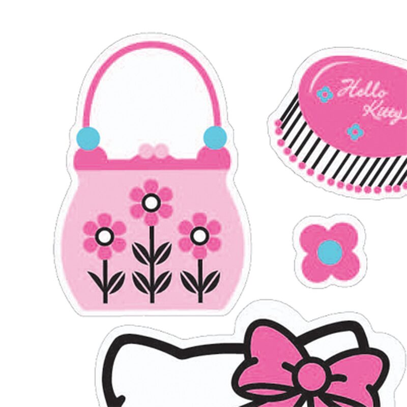 Sticker HELLO KITTY coloris rose guimauve