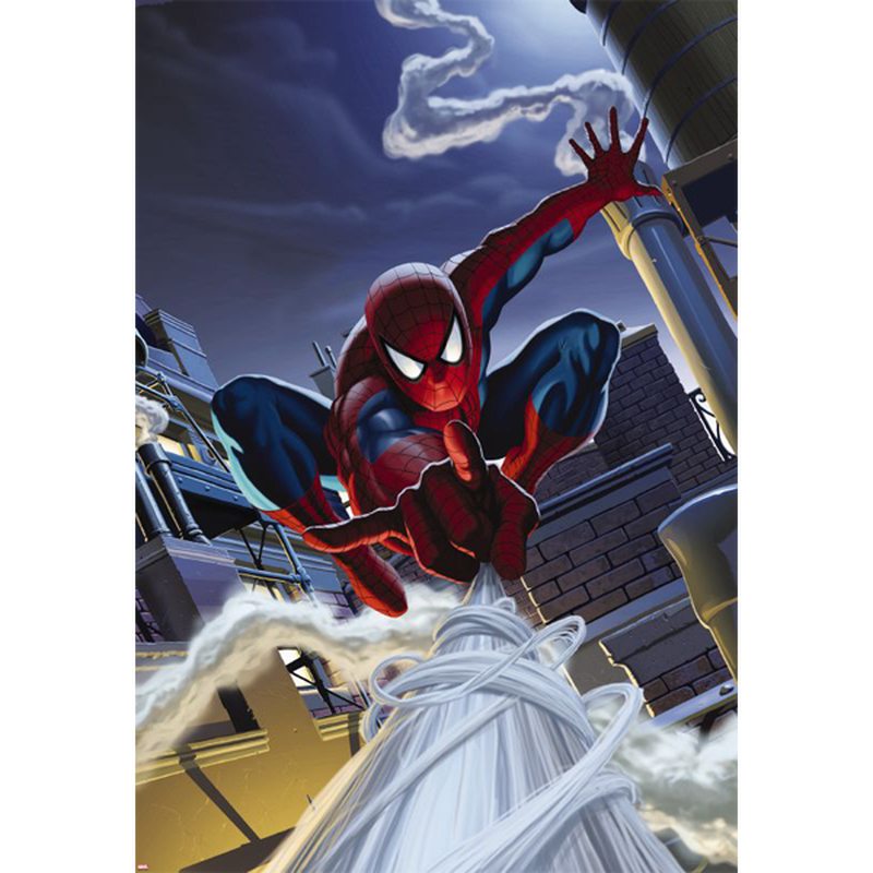 Poster extra large SPIDERMAN SUR LES TOITS 127 x 184 cm