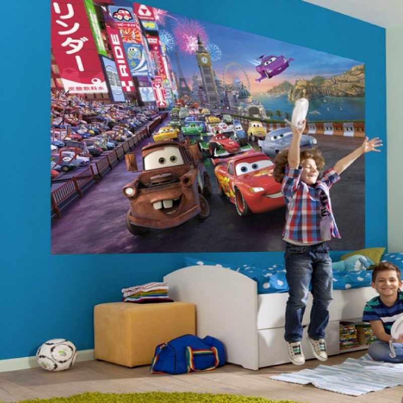 Poster extra large CARS LA COURSE 254 x 184 cm