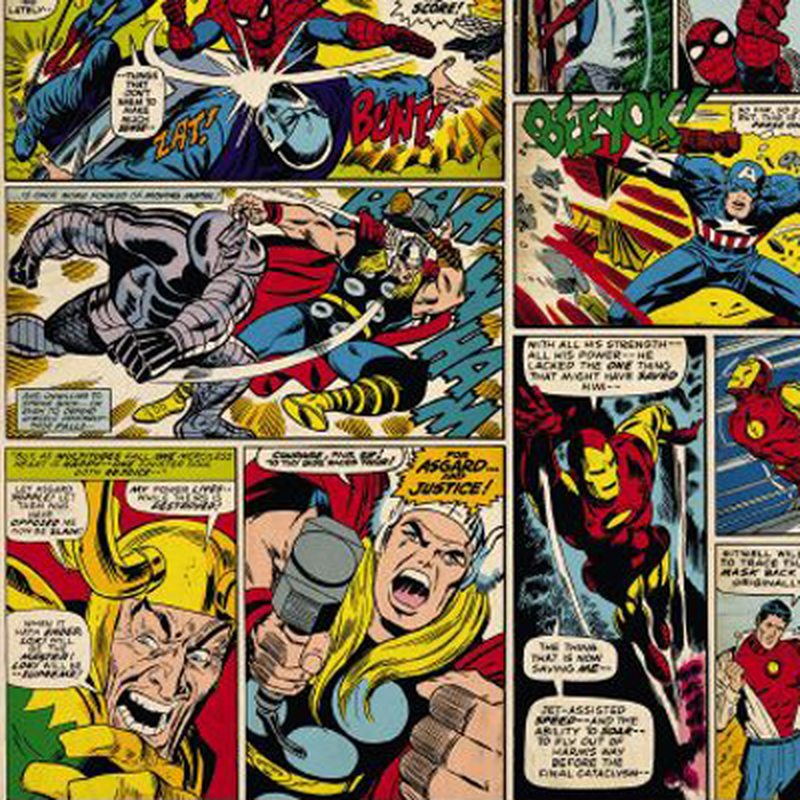 Poster extra large HEROS MARVEL FORMAT BD 368 x 254 cm