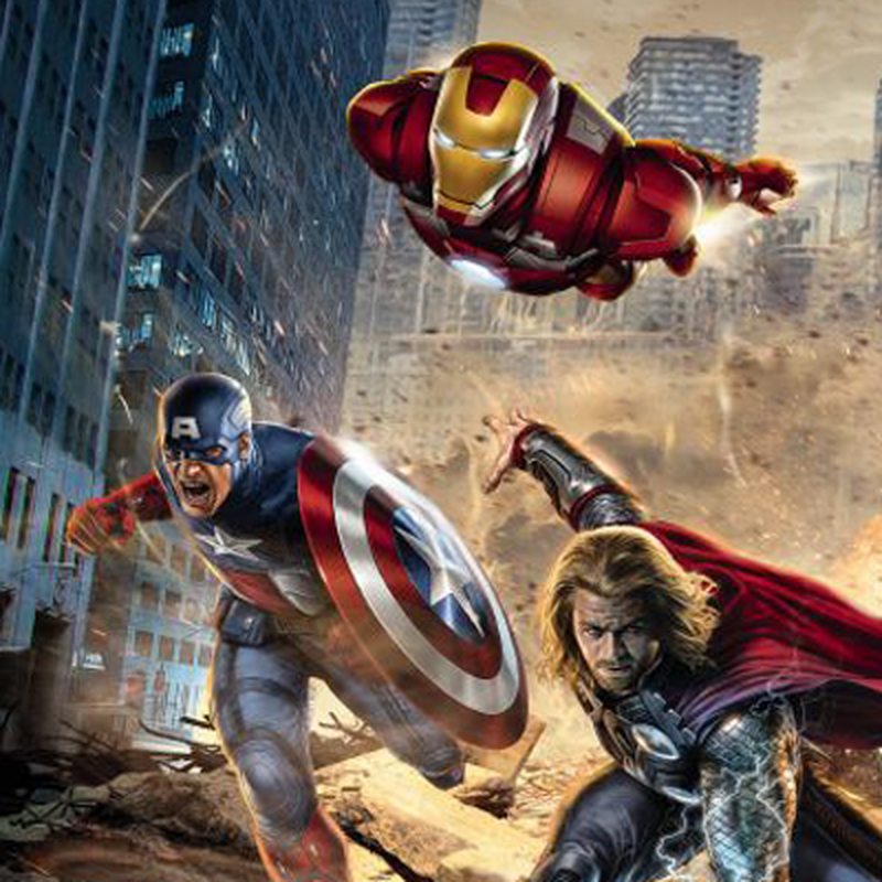 Poster extra large LES AVENGERS COMBAT DE RUE 368 x 254 cm