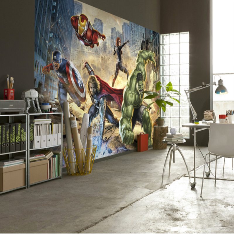 Poster extra large LES AVENGERS COMBAT DE RUE 368 x 254 cm