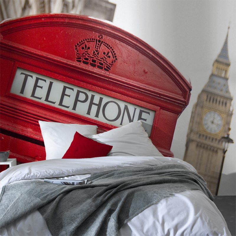 Papier peint panoramique XL LONDON PHONE BOX 300 x 280 cm
