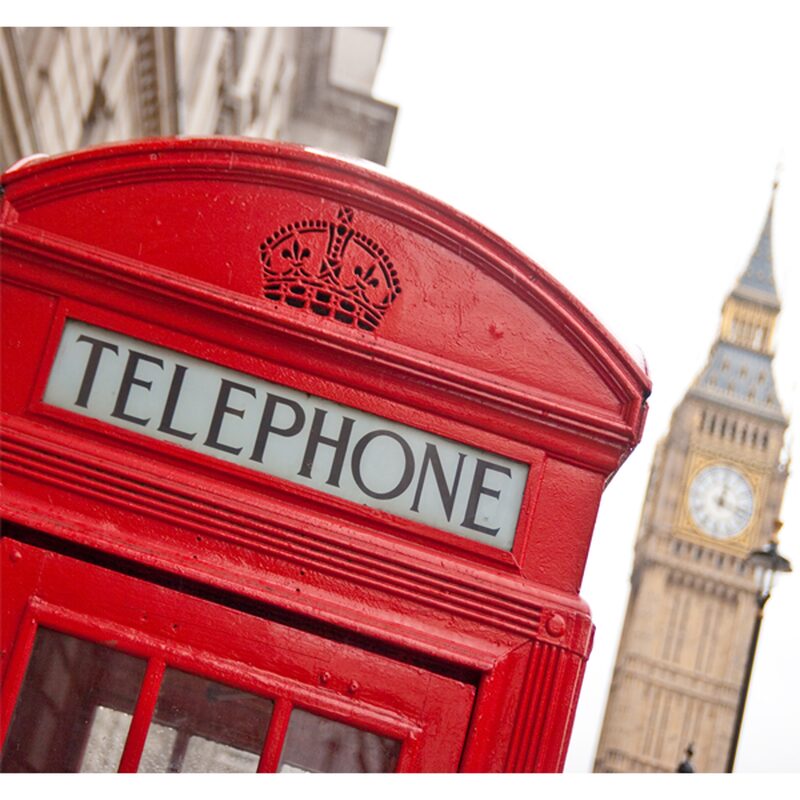 Papier peint panoramique XL LONDON PHONE BOX 300 x 280 cm