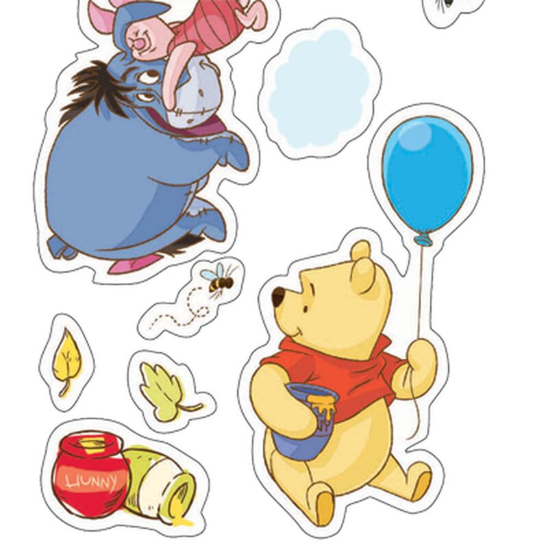 Sticker WINNIE THE POOH coloris jaune tendre
