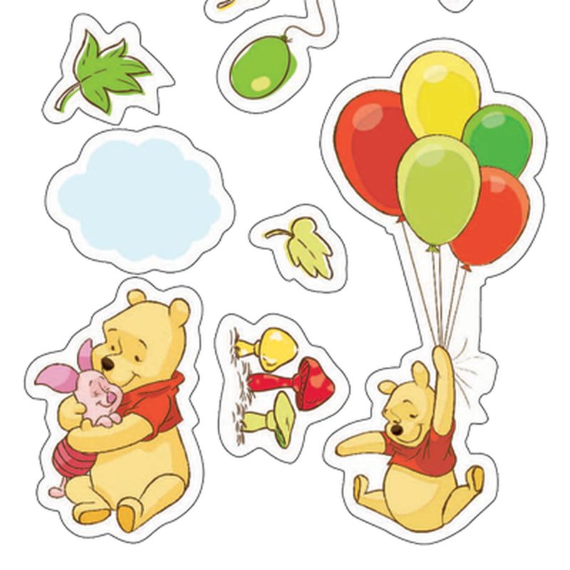 Sticker WINNIE THE POOH coloris jaune tendre