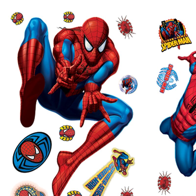 Sticker SPIDERMAN coloris rouge vif