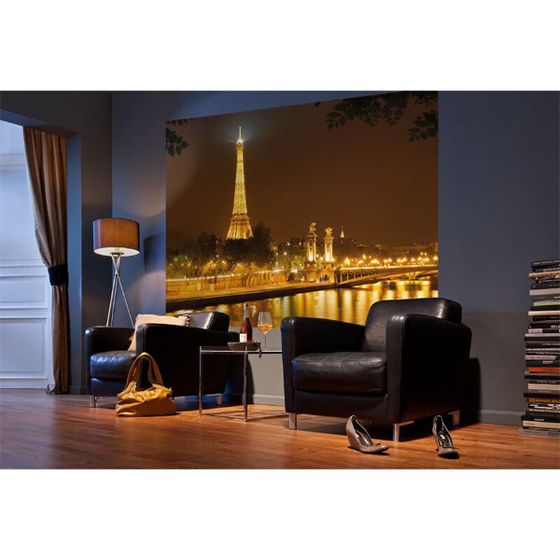 Poster extra large PARIS NUIT DOREE 254 x 184 cm