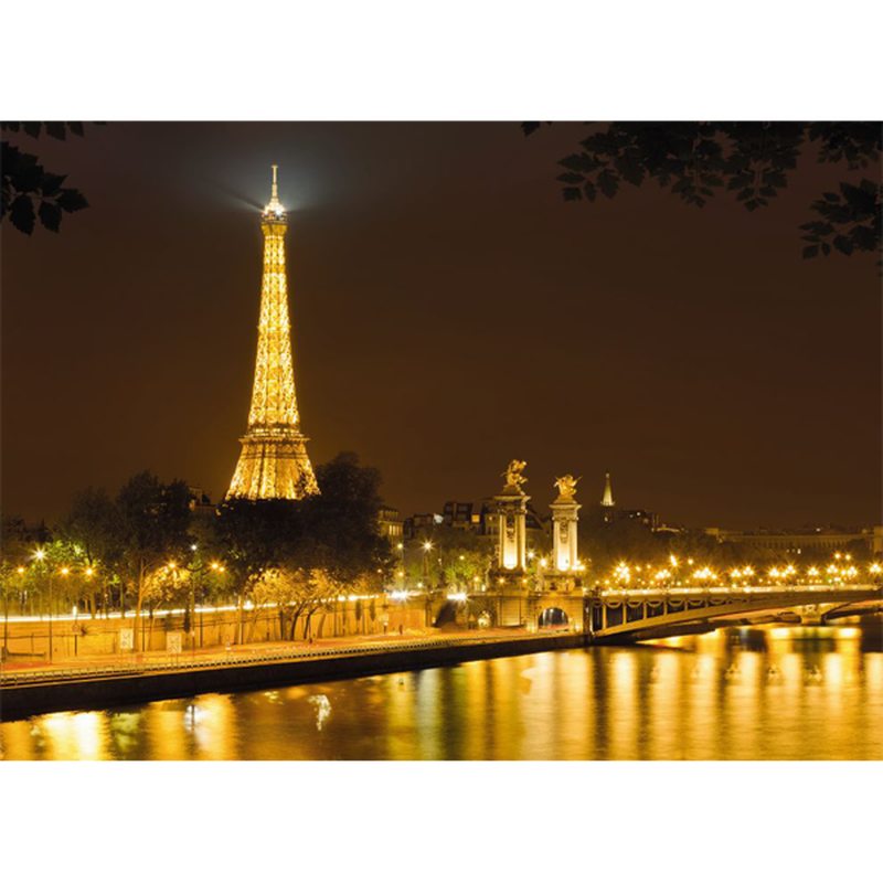 Poster extra large PARIS NUIT DOREE 254 x 184 cm