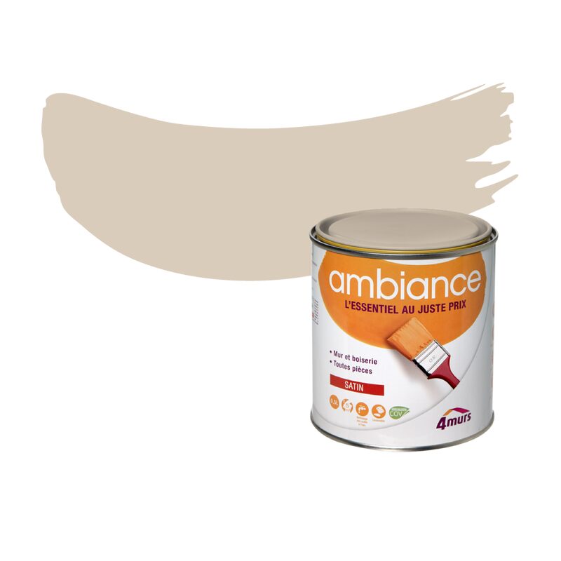 Peinture Finition AMBIANCE Acrylique aube Satiné 0,5 L