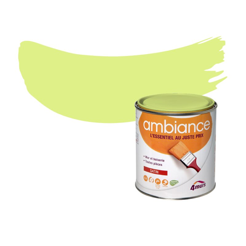 Peinture Finition AMBIANCE Acrylique luciole Satiné 0,5 L