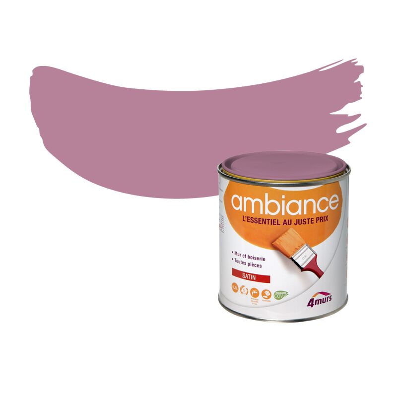 Peinture Finition AMBIANCE Acrylique violette Satiné 0,5 L
