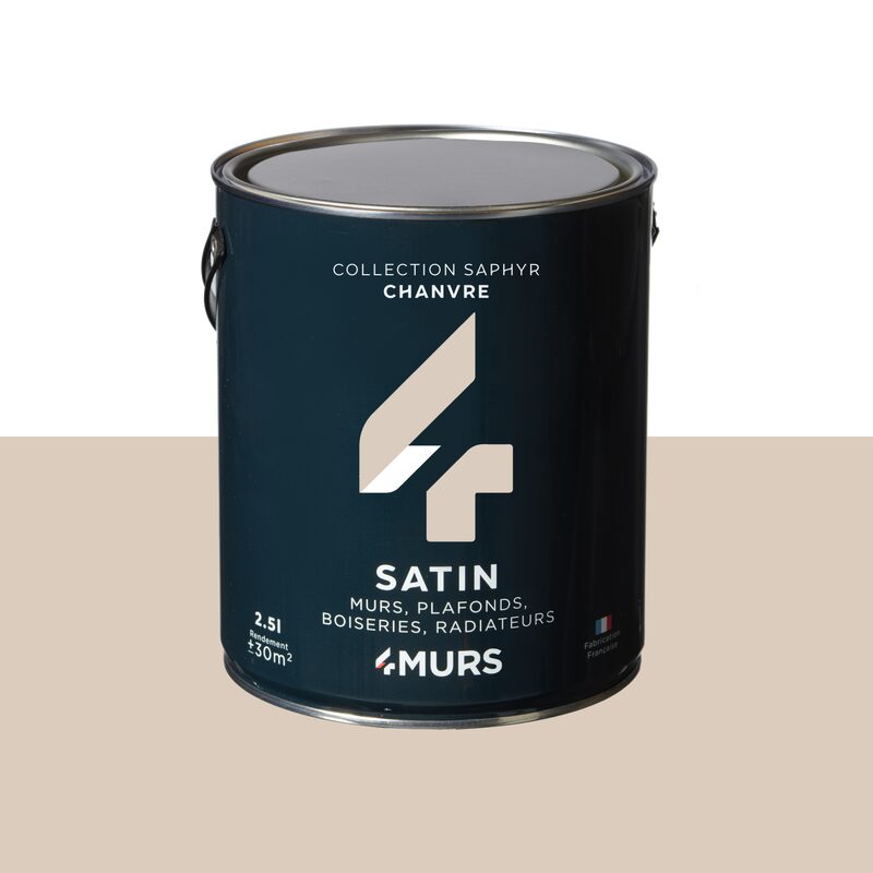 Peinture Multi-supports SAPHYR Alkyde chanvre Satiné 2,5 L