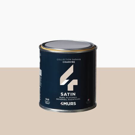 Peinture Finition SAPHYR Alkyde chanvre Satiné 0,5 L