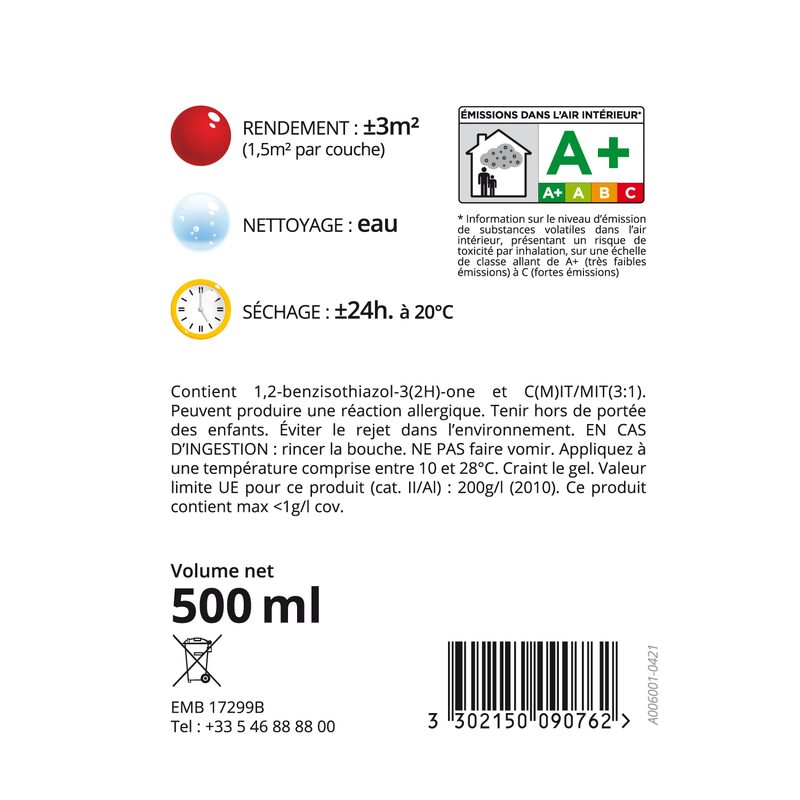 Peinture Créative EFFET MAGNÉTIQUE Acrylique gris Mat 0,5 L