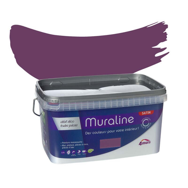 Peinture Murale MURALINE Acrylique améthyste Satiné 2,5 L