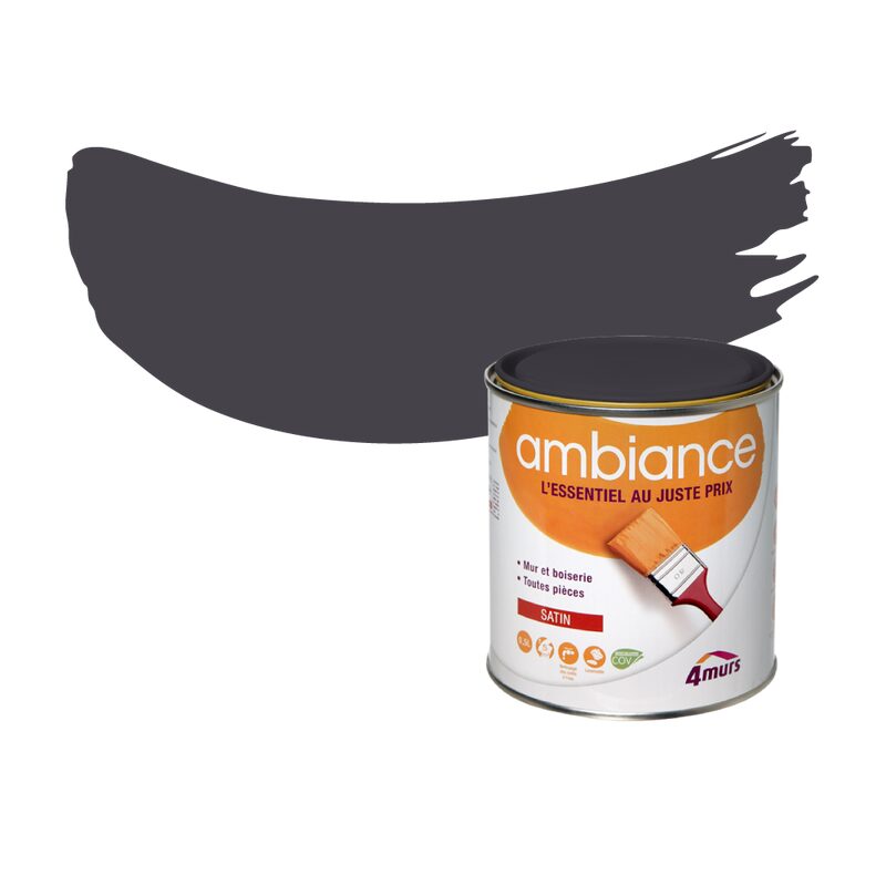 Peinture Finition AMBIANCE Acrylique granit Satiné 0,5 L