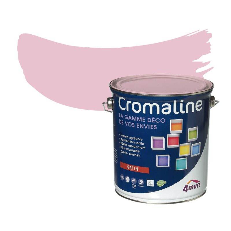 Peinture Multi-supports CROMALINE Acrylique pétale Satiné 2,5 L