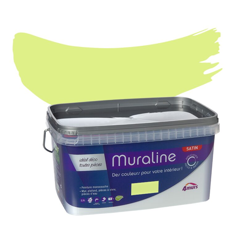 Peinture Murale MURALINE Acrylique luciole Satiné 2,5 L