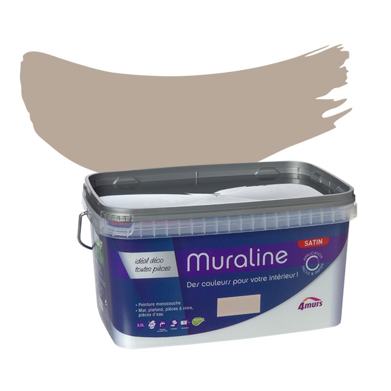 Peinture Murale MURALINE Acrylique rafia Satiné 2,5 L