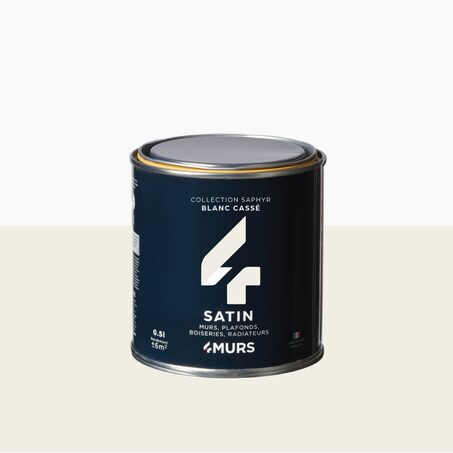 Saphyr Peinture Finition Peinture blanc cassé Satiné 0,5 L