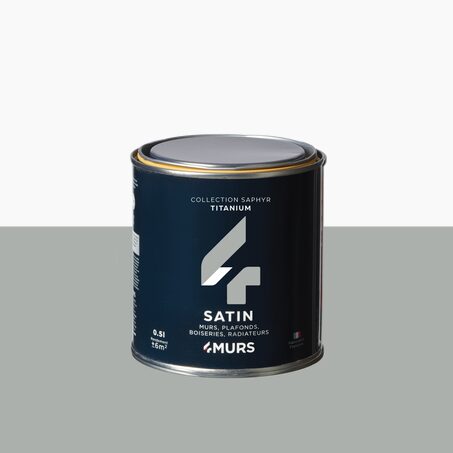 Peinture Finition SAPHYR Alkyde titanium Satiné 0,5 L