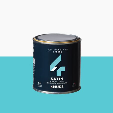 Saphyr Peinture Finition Peinture lagune Satiné 0,5 L