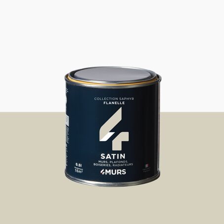 Peinture Finition SAPHYR Alkyde flanelle Satiné 0,5 L