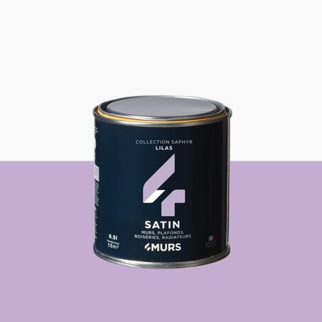 Peinture Finition SAPHYR Alkyde lilas Satiné 0,5 L