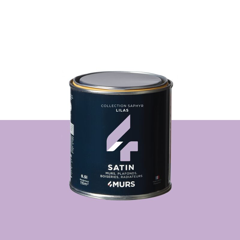 Peinture Finition SAPHYR Alkyde lilas Satiné 0,5 L