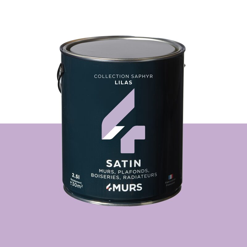 Peinture Multi-supports SAPHYR Alkyde lilas Satiné 2,5 L
