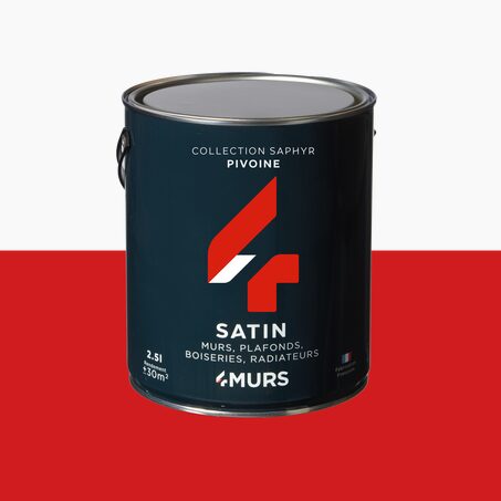 Peinture Multi-supports SAPHYR Alkyde pivoine Satiné