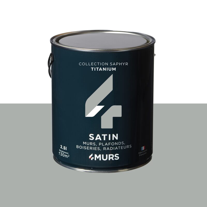 Peinture Multi-supports SAPHYR Alkyde titanium Satiné 2,5 L