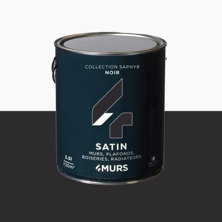 Saphyr Peinture Multi-supports Peinture noir Satiné