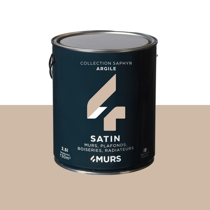 Peinture Multi-supports SAPHYR Alkyde argile Satiné 2,5 L