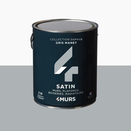 Saphyr Peinture Multi-supports Peinture gris manet Satiné