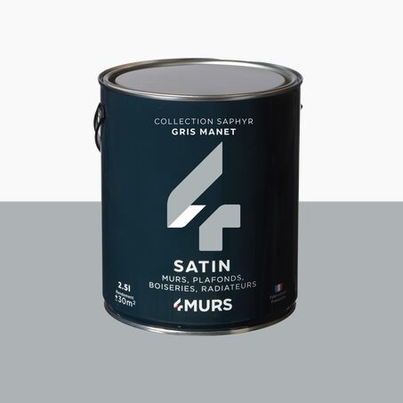 Peinture Multi-supports SAPHYR Alkyde gris manet Satiné