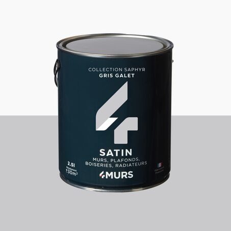 Saphyr Peinture Multi-supports Peinture gris galet Satiné