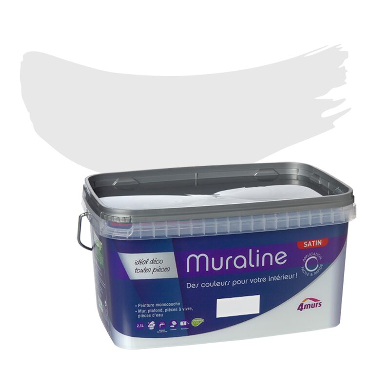 Peinture Murale MURALINE Acrylique meringue Satiné 2,5 L