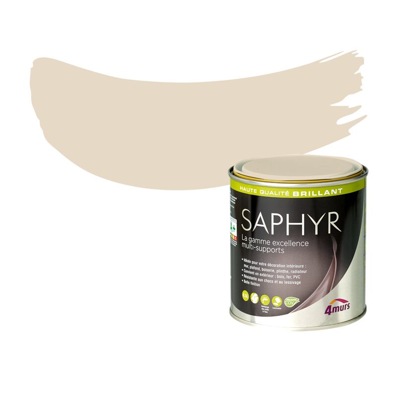 Peinture Finition SAPHYR Alkyde dune Brillant 0,5 L