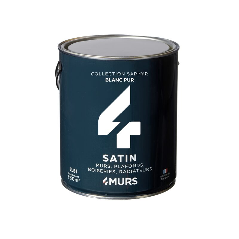 Peinture Multi-supports SAPHYR Alkyde blanc pur Brillant 2,5 L