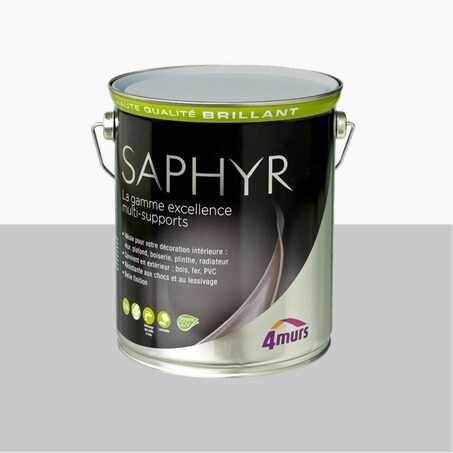 Peinture Multi-supports SAPHYR Alkyde gris galet Brillant