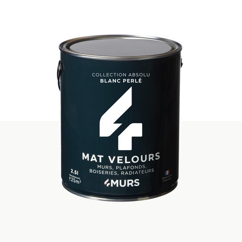 Peinture Multi-supports ABSOLU Acrylique blanc perlé Mat 2,5 L
