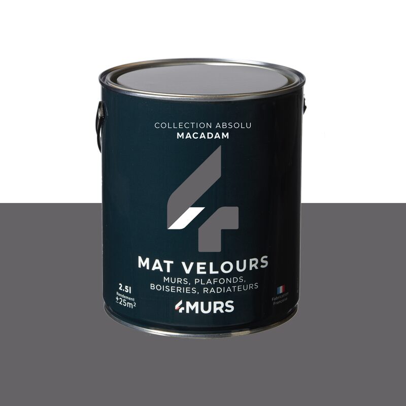 Peinture Multi-supports ABSOLU Acrylique macadam Mat 2,5 L