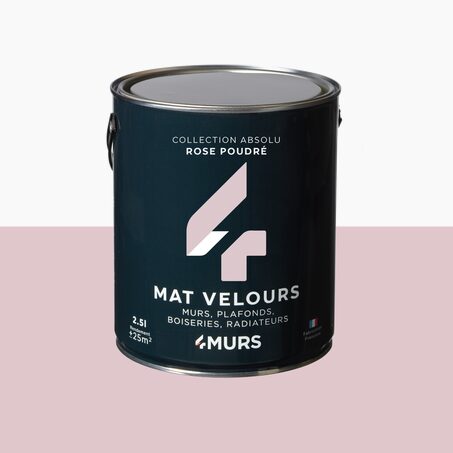 Peinture Multi-supports ABSOLU rose poudré Mat 2,5 L