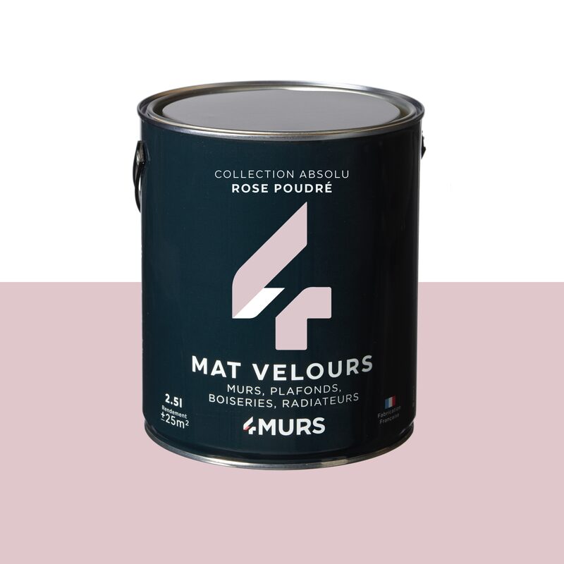 Peinture Multi-supports ABSOLU Acrylique rose poudré Mat 2,5 L