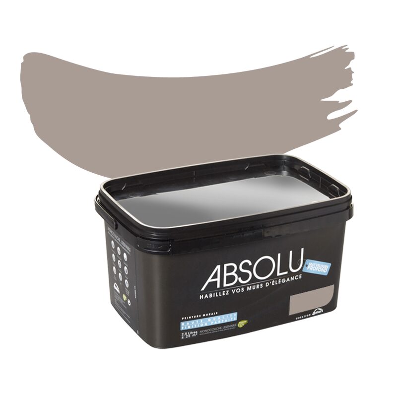 Peinture Multi-supports ABSOLU Acrylique tourterelle Mat 2,5 L