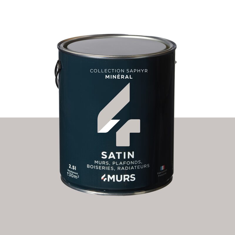 Peinture Multi-supports SAPHYR Alkyde minéral Satiné 2,5 L